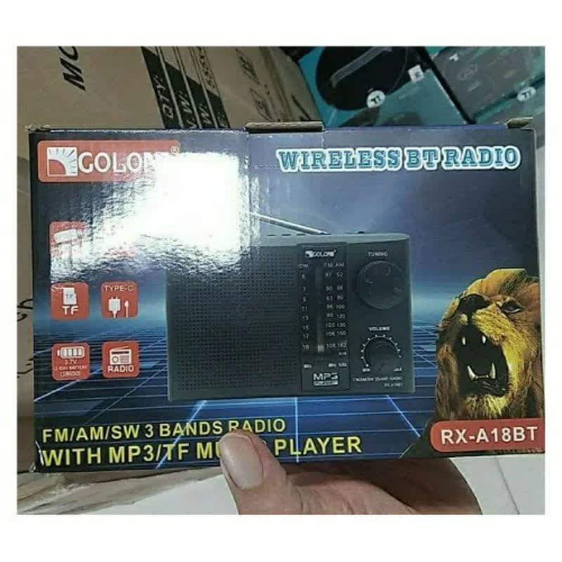 رادیو اسپیکر FM، AM، SW گولون مدل RX-A18BT دارای پورت USB — تصویر ۵