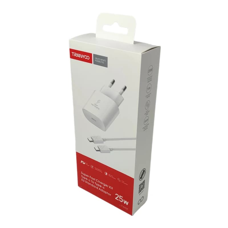 شارژر دیواری 25W فست و PD تک پورت ترانیو مدل T-SA2C — تصویر ۵