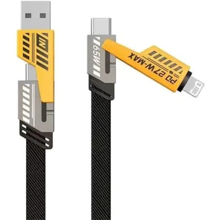 کابل شارژ AWEI CL-226 چهار کاره USB-C – لایتنینگ