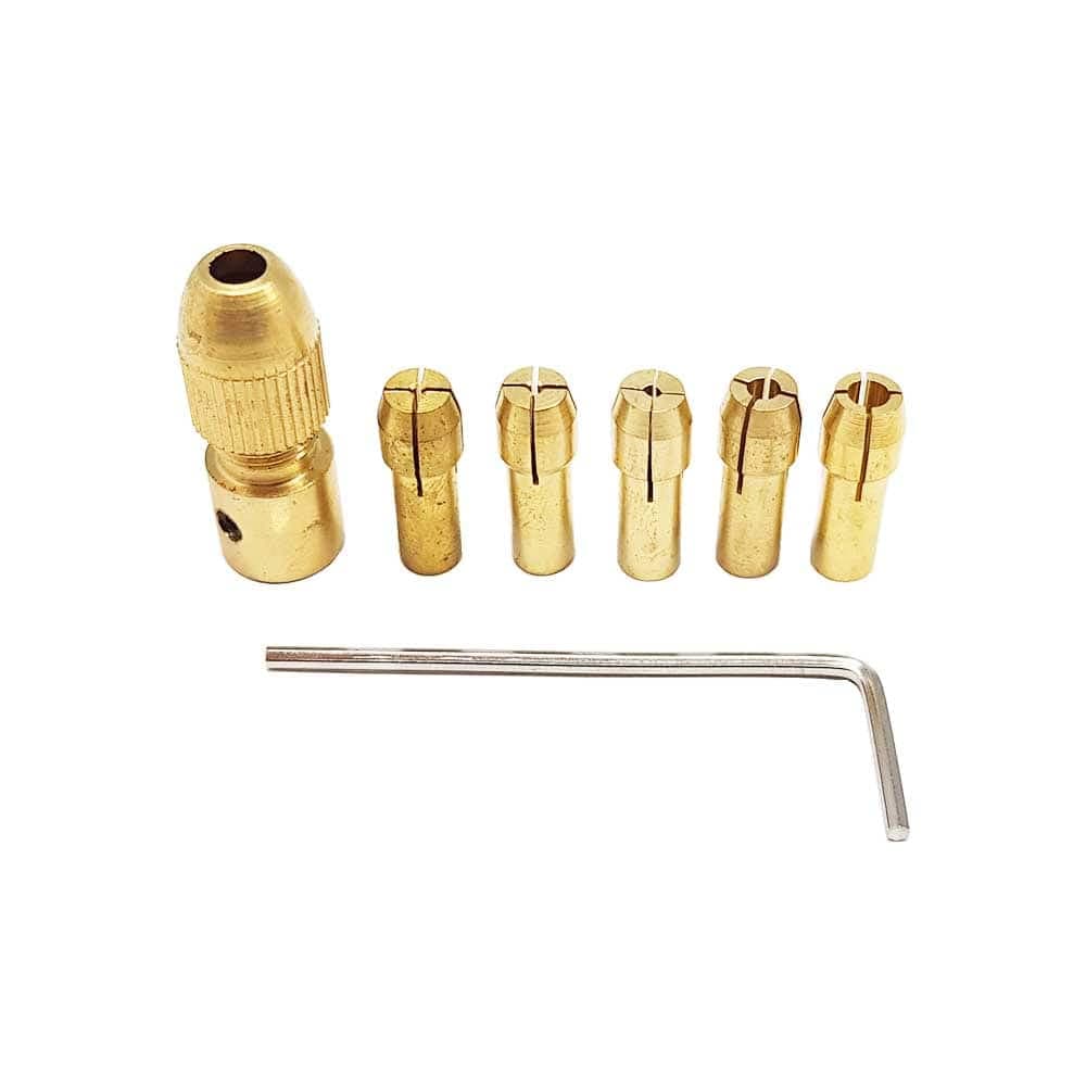 سه نظام پنج سر سایز ۰٫۵ تا ۳ میلیمتر مناسب موتور با شفت 3.17mm