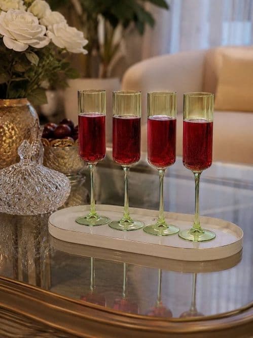 گیلاس پایه بلند رنگی پیرکس