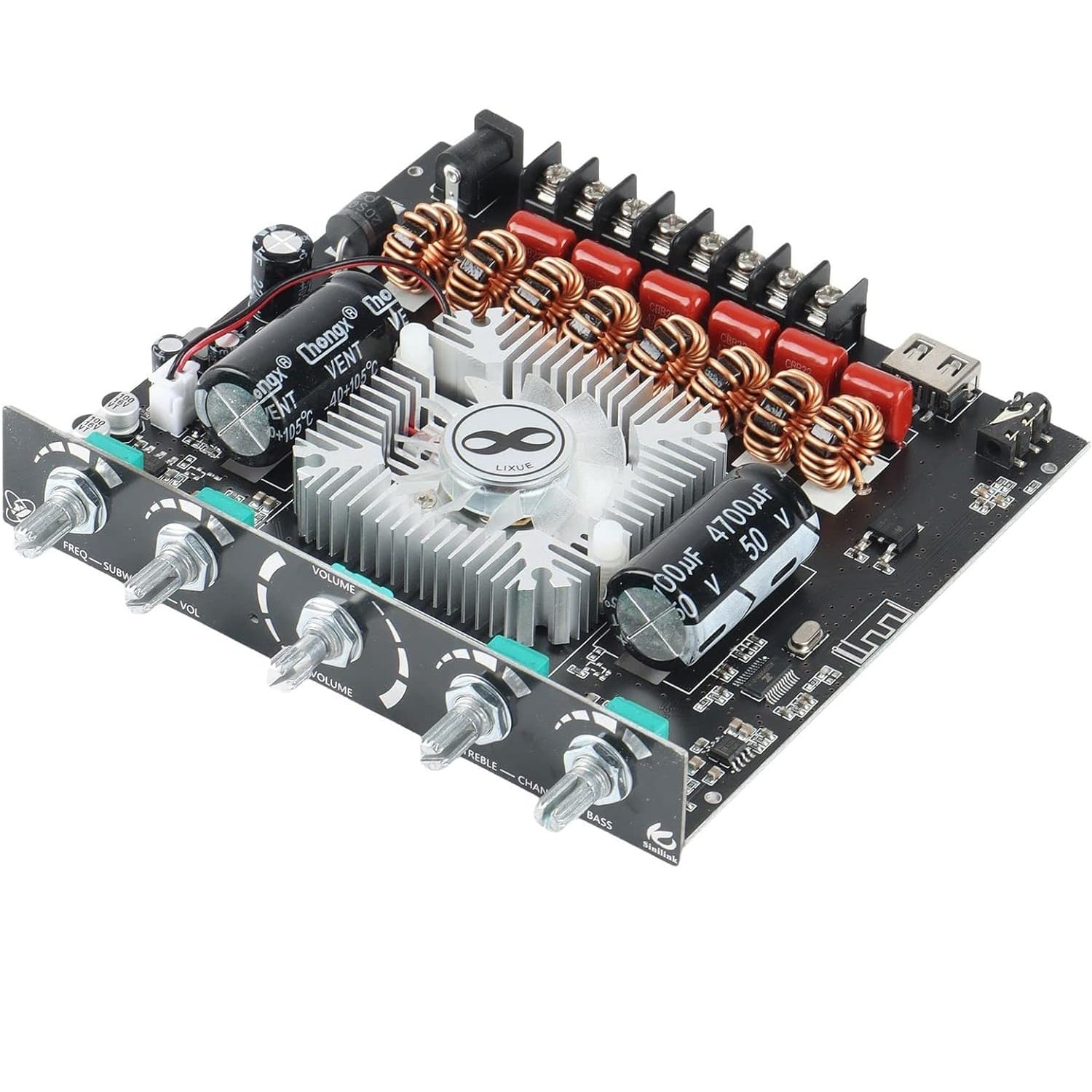 ماژول آمپلی فایر 2.1 کانال 2X220W + 350W مدل XY-S350H با چیپ TPA3251 — تصویر ۴