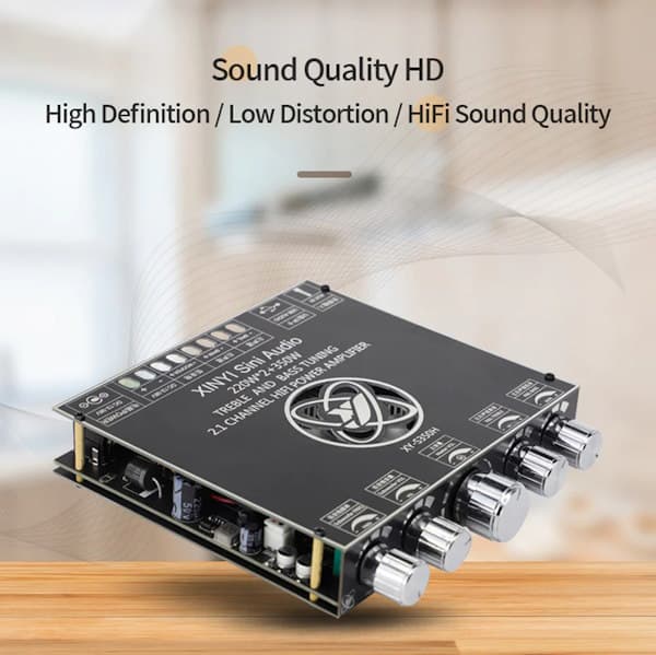 ماژول آمپلی فایر 2.1 کانال 2X220W + 350W مدل XY-S350H با چیپ TPA3251 — تصویر ۲