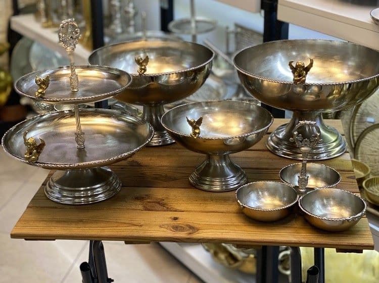 سرویس پذیرایی 5 تیکه فرشته برنجی