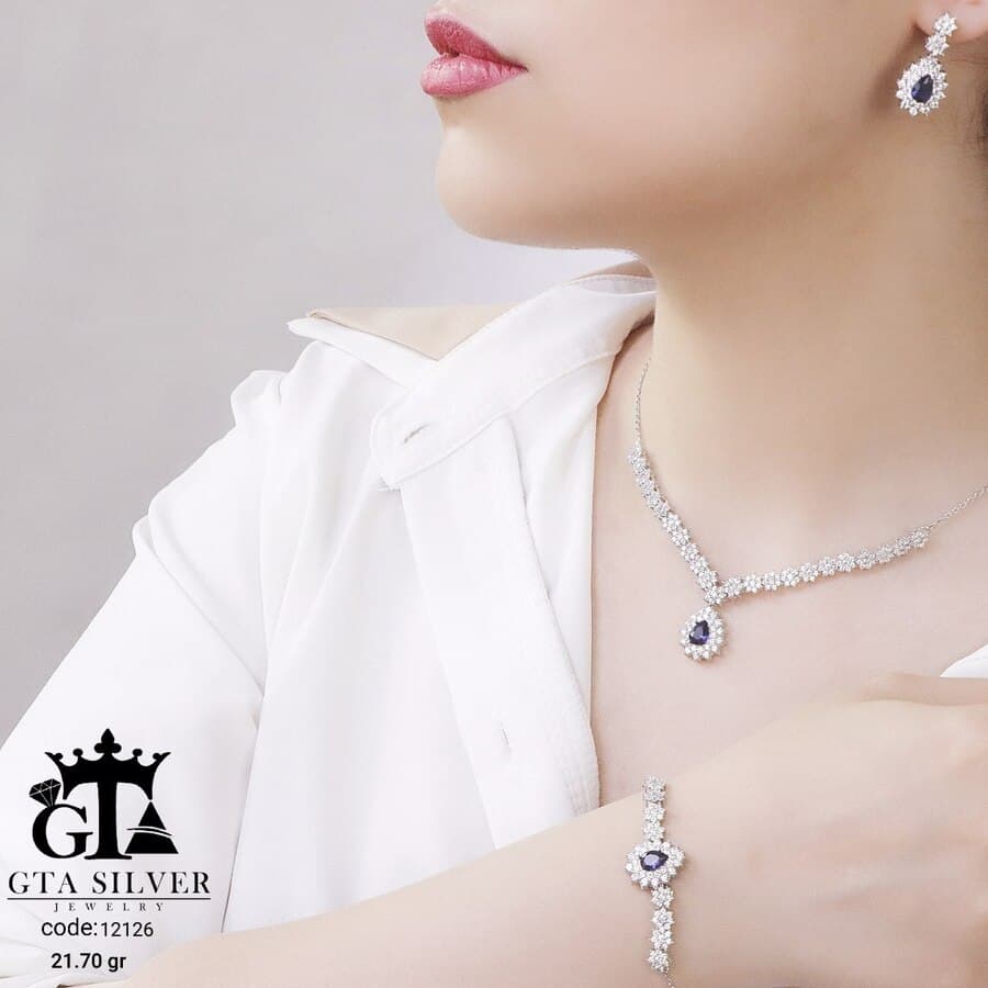 سرویس نقره میکرو زنجیری کد 12126 — تصویر ۳