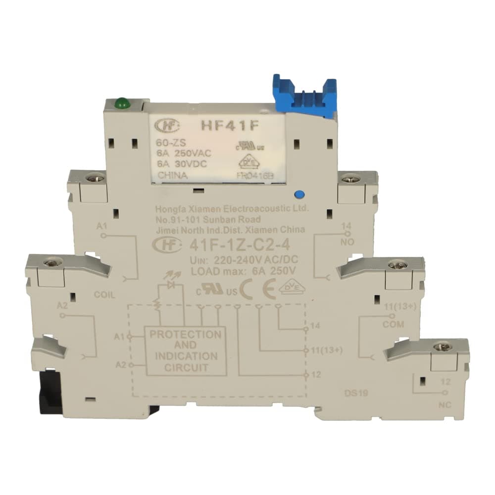 سوکت 220 ولت رله PLC برند هنگفا مدل HONGFA 41F-1Z-C2-4 — تصویر ۳