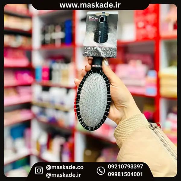 برس مو بیول دندانه فلزی گرد — تصویر ۲