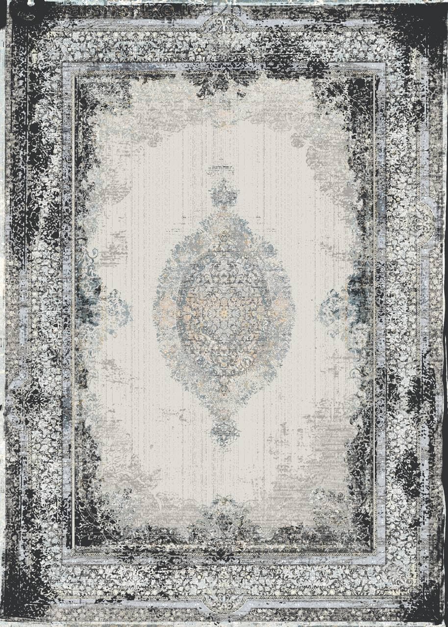 زیر سفره ای مخمل طرح کلاسیک مدالیون فرمهر کد tbt-f13044