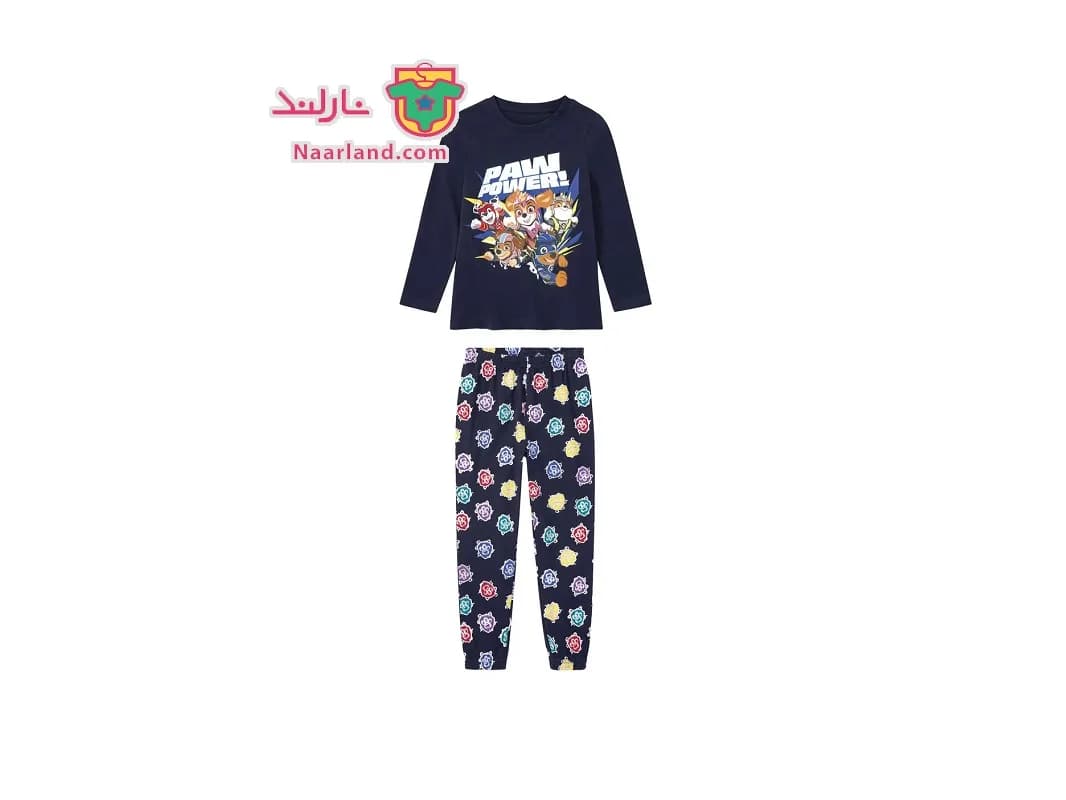 ست بلوز شلوار Paw Patrol سرمه ای طرح سگهای نگهبان Paw Power
