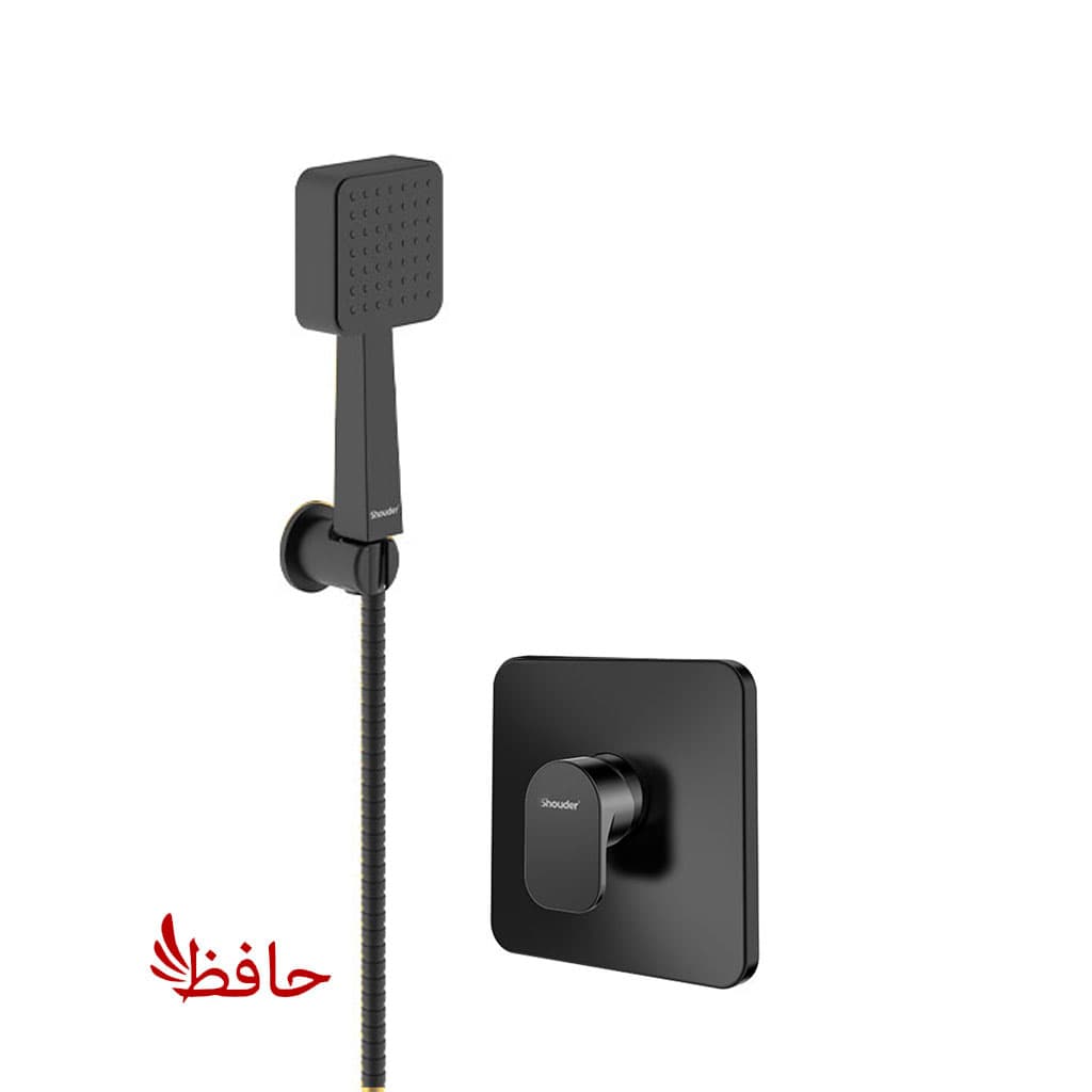 شیر حمام توکار شودر مدل تاین مشکی تیپ 2