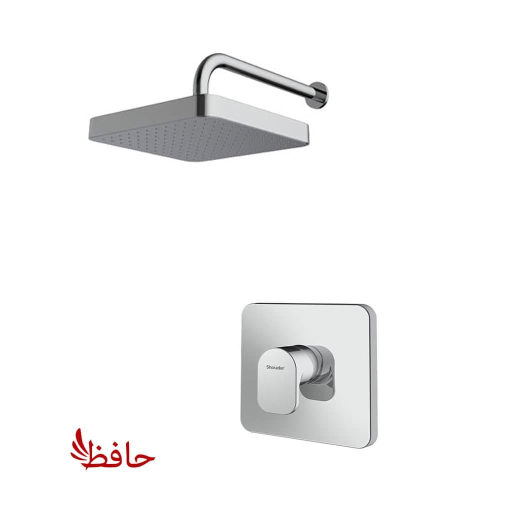 شیر حمام توکار شودر مدل تاین کروم تیپ 1