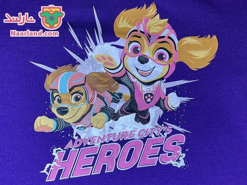 بلوز آستین بلند Paw Patrol آلمان بنفش طرح سگهای نگهبان — تصویر ۲