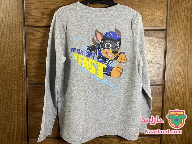 بلوز آستین بلند Paw Patrol آلمان خاکستری طرح سگهای نگهبان — تصویر ۵