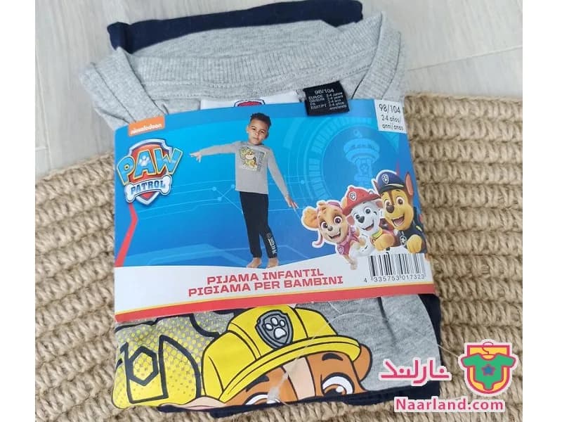 ست بلوز شلوار Paw Patrol سرمه ای خاکستری طرح سگهای نگهبان — تصویر ۴