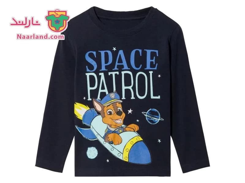 ست بلوز شلوار Paw Patrol سرمه ای آبی آسمانی طرح سگهای نگهبان — تصویر ۴