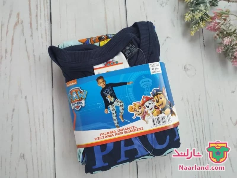 ست بلوز شلوار Paw Patrol سرمه ای آبی آسمانی طرح سگهای نگهبان — تصویر ۶