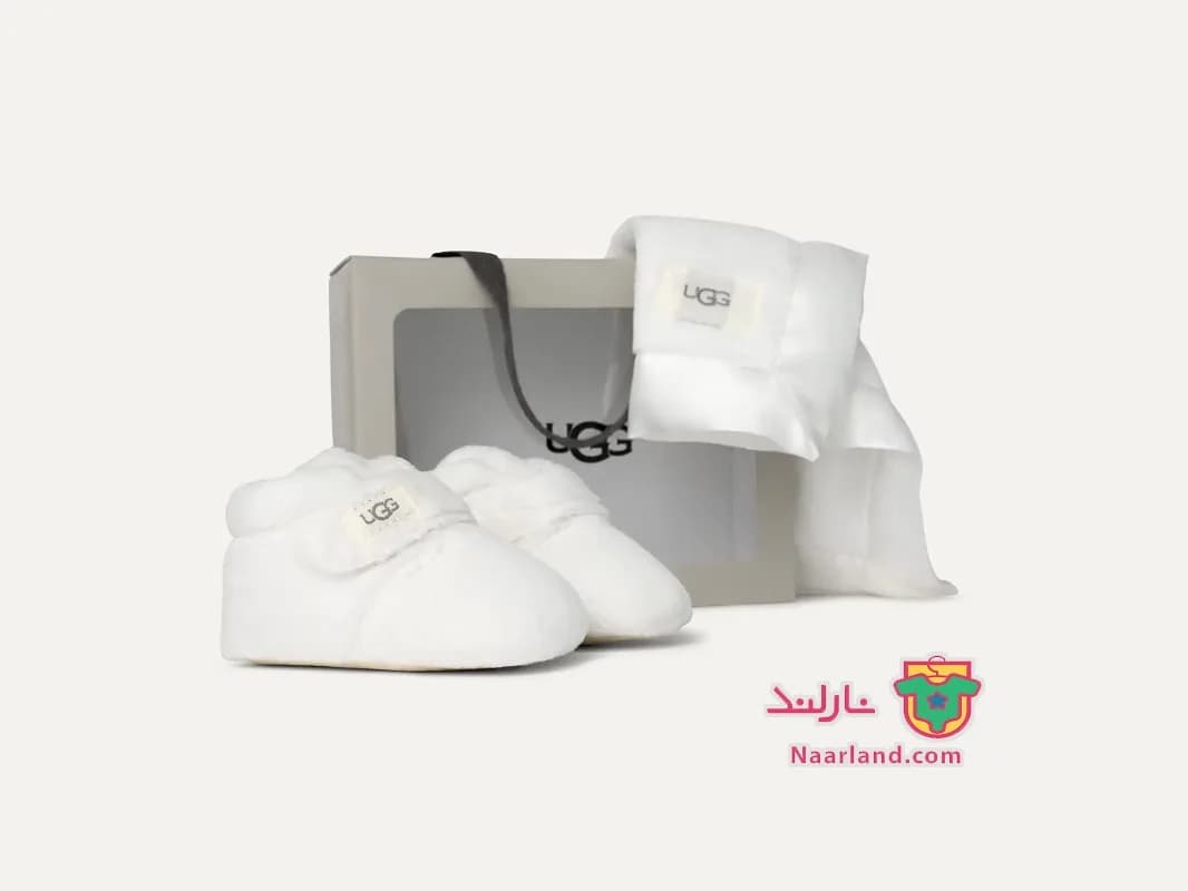 ست پاپوش نوزادی آگ UGG Bixbee استرالیا همراه دستمال آرامش بخش