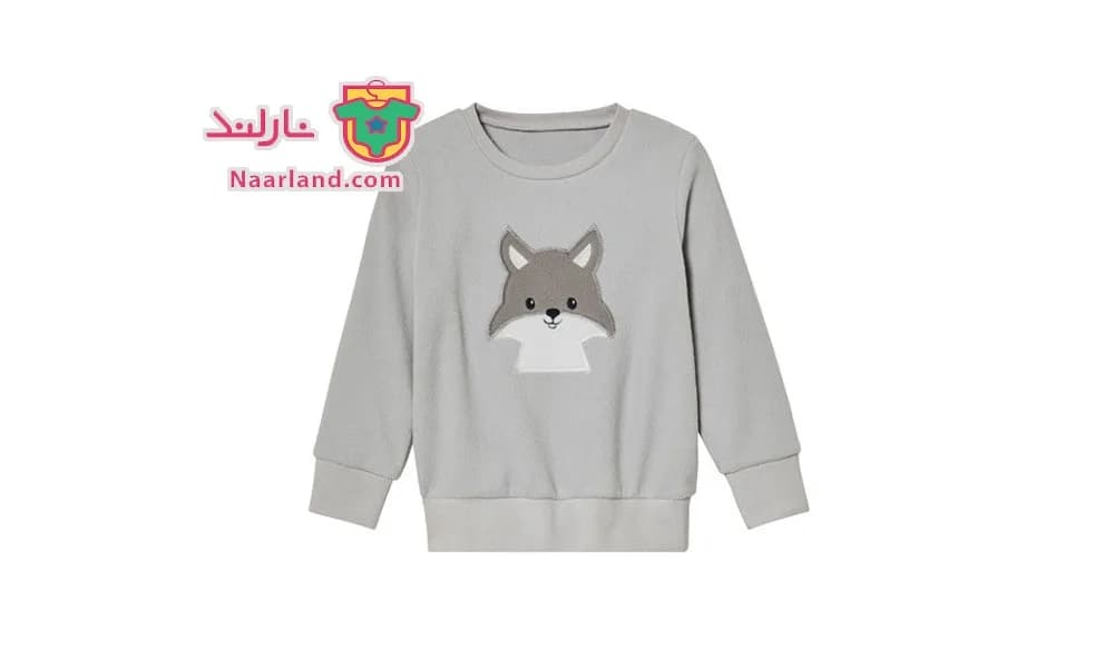 ست بلوز شلوار فوتر ظریف Lupilu آلمان طرح راکون خاکستری — تصویر ۶
