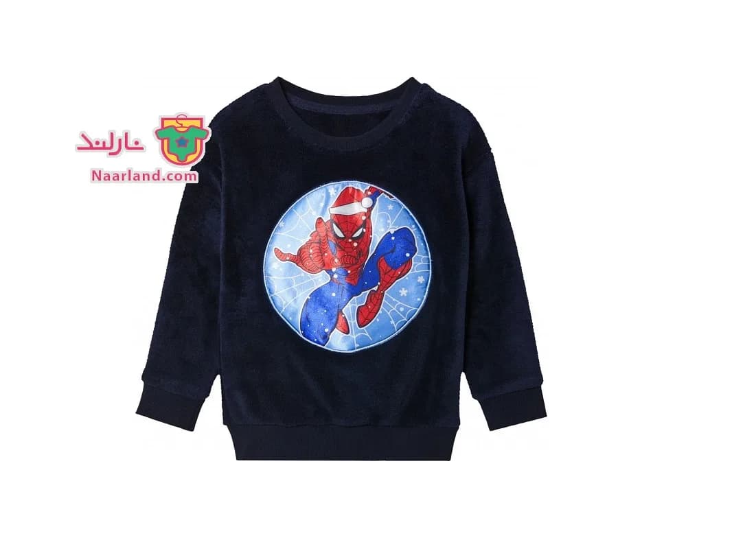 سویشرت تدی Spider-Man سرمه ای طرح مرد عنکبوتی