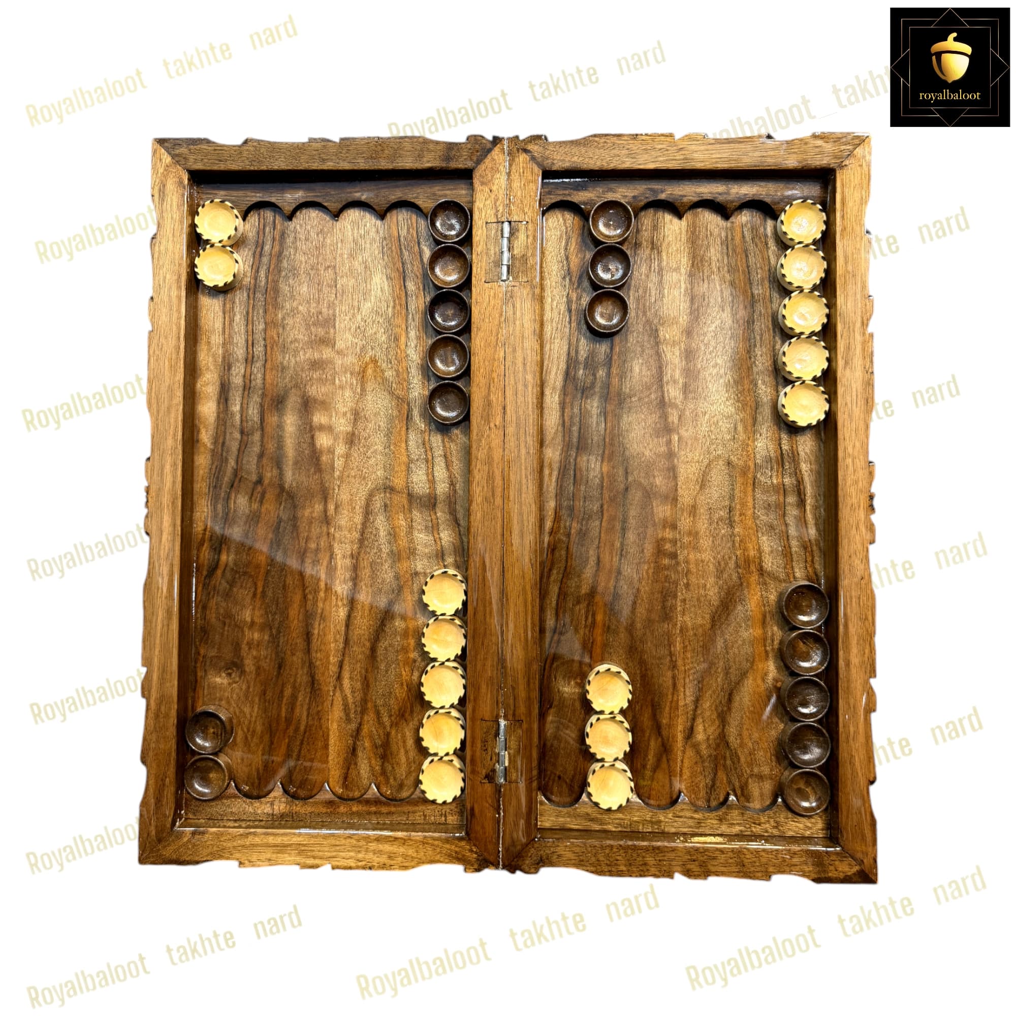 تخته نرد گردو منبت ریشه کد 235