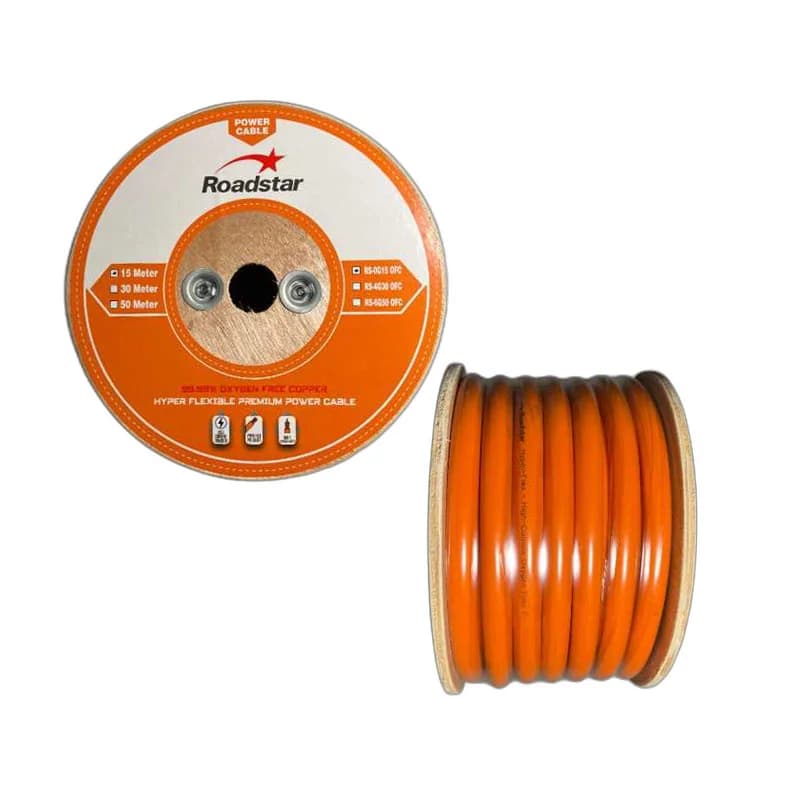 کابل برق صفر گیج مس دار روداستار Roadstar 0G OFC
