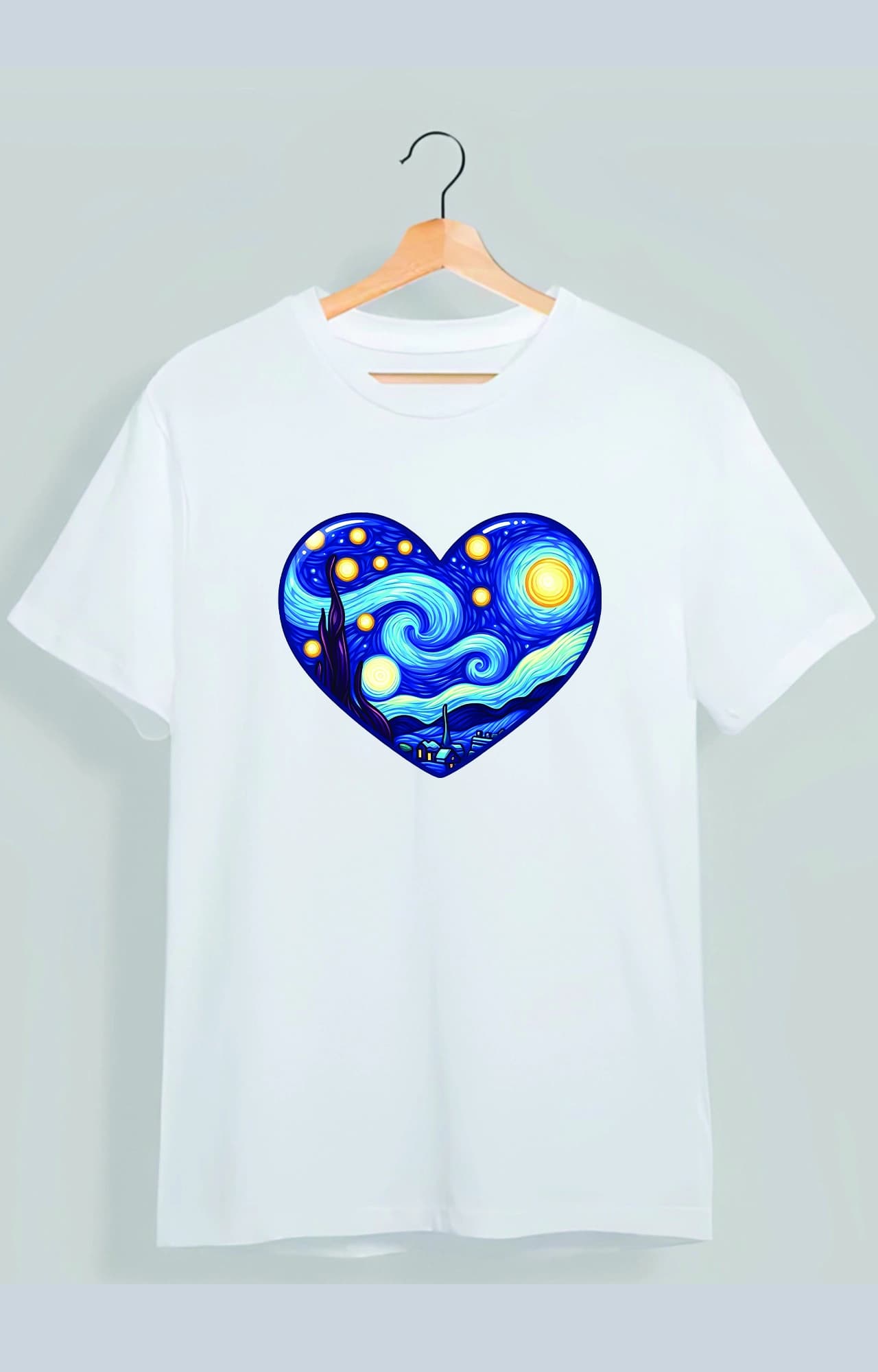 تیشرت اسپان طرح ونگوگ van Gogh کد 4904