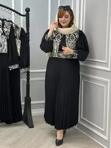 ست سه تیکه (ژیله سارافون و کمربند) گلبهار — تصویر ۹