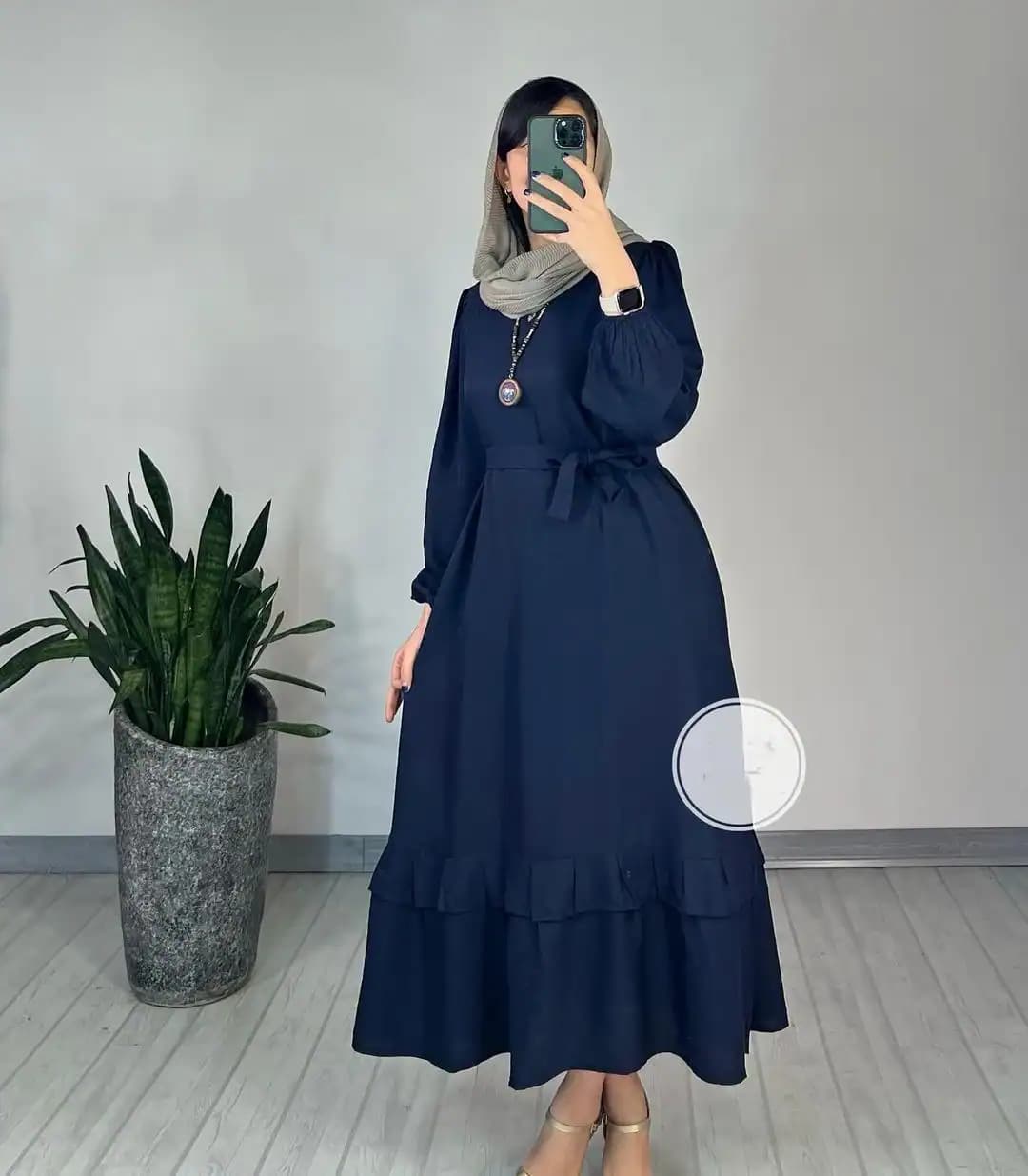 پیراهن بلند مدل دل آرا — تصویر ۳