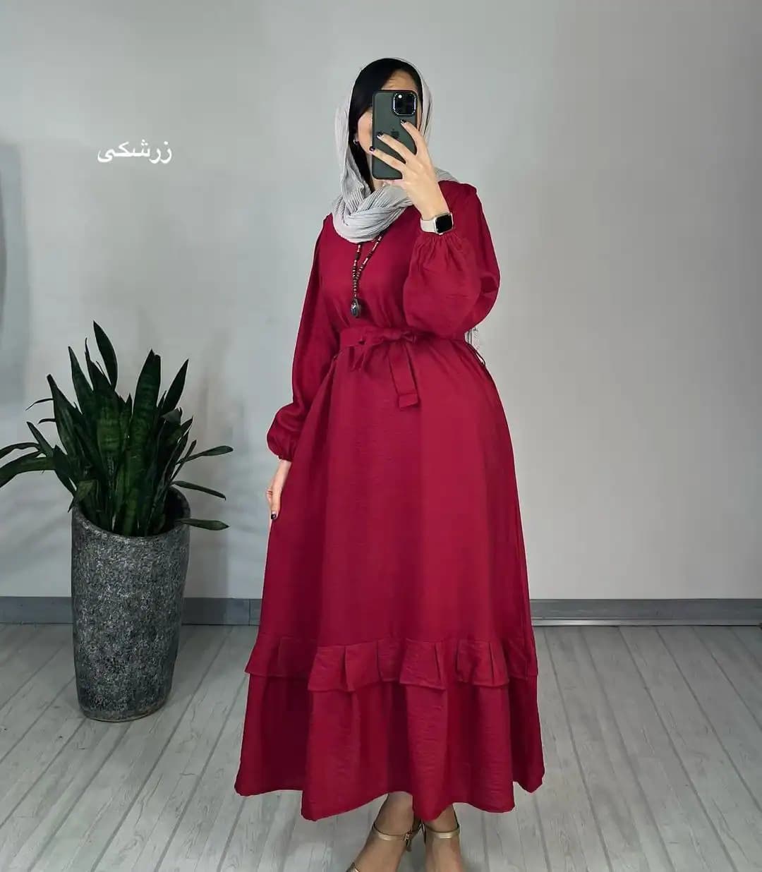 پیراهن بلند مدل دل آرا — تصویر ۵