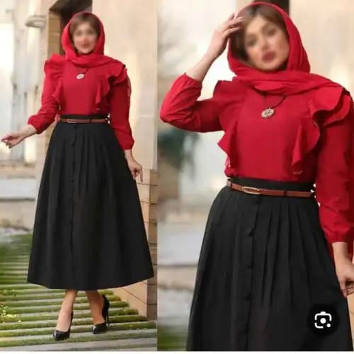 ست شومیر و دامن مدل بهاران