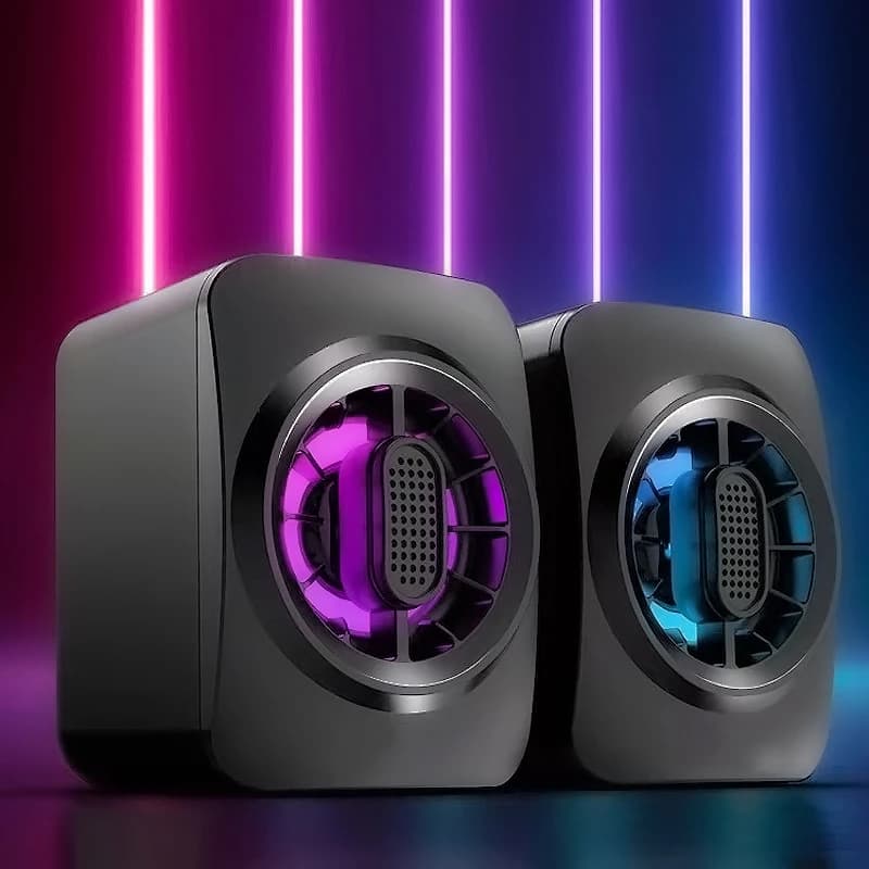 اسپیکر 2 تکه RGB دار میکوسو Mikuso SPK054 اورجینال — تصویر ۳