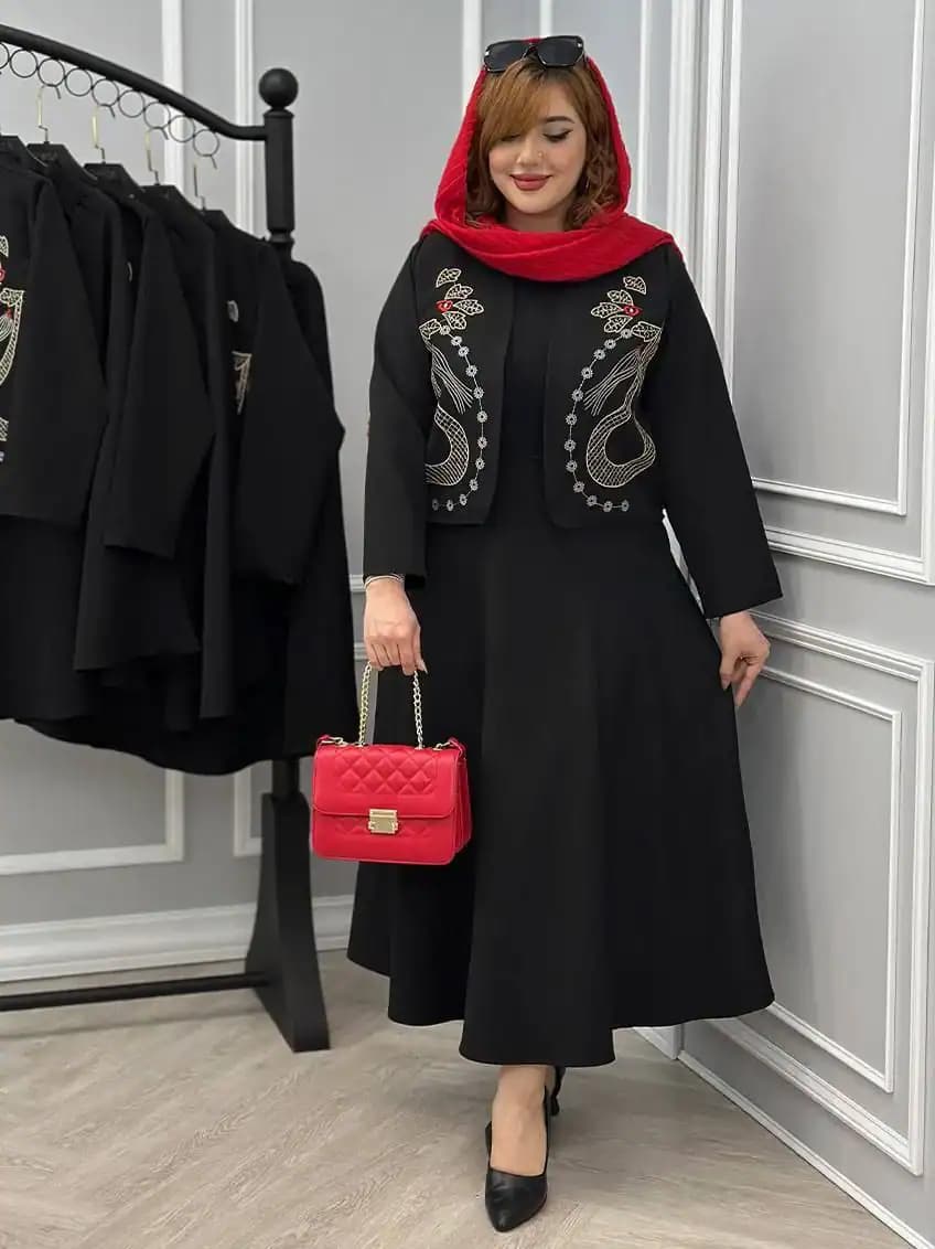 ست کت و دامن مجلسی ماهلین