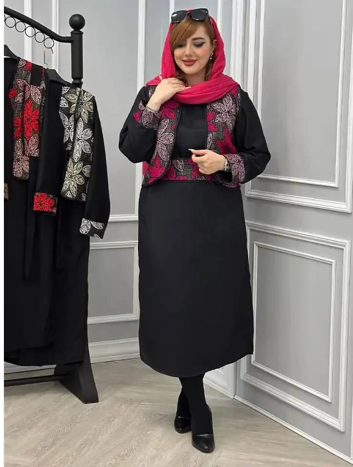 ست سه تیکه ( ژیله سارافون و کمربند) گلپر — تصویر ۳