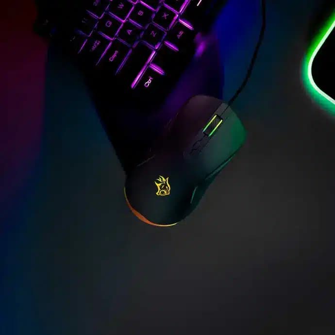 ماوس با سیم گیمینگ پرودو مدل Porodo Gaming 7200 DPI Gaming Mouse 6 Programmable Keys — تصویر ۵