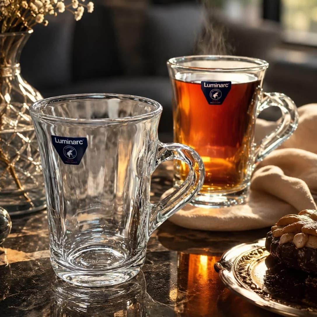 لیوان راک شیپوری لومینارک فرانسه دسته دار کد x3233