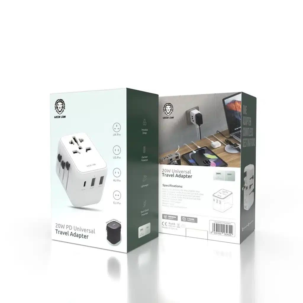 شارژر Green Lion 20W Universal Travel Adapter — تصویر ۲