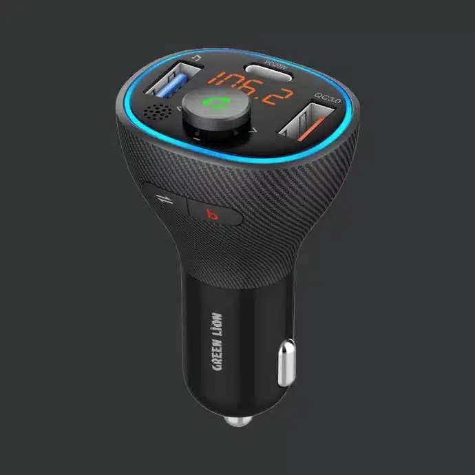 فندکی ماشین با فرستنده FM داخلی Green Lion Wireless Hands-Free Car Kit with Built-In FM Transmitter — تصویر ۵