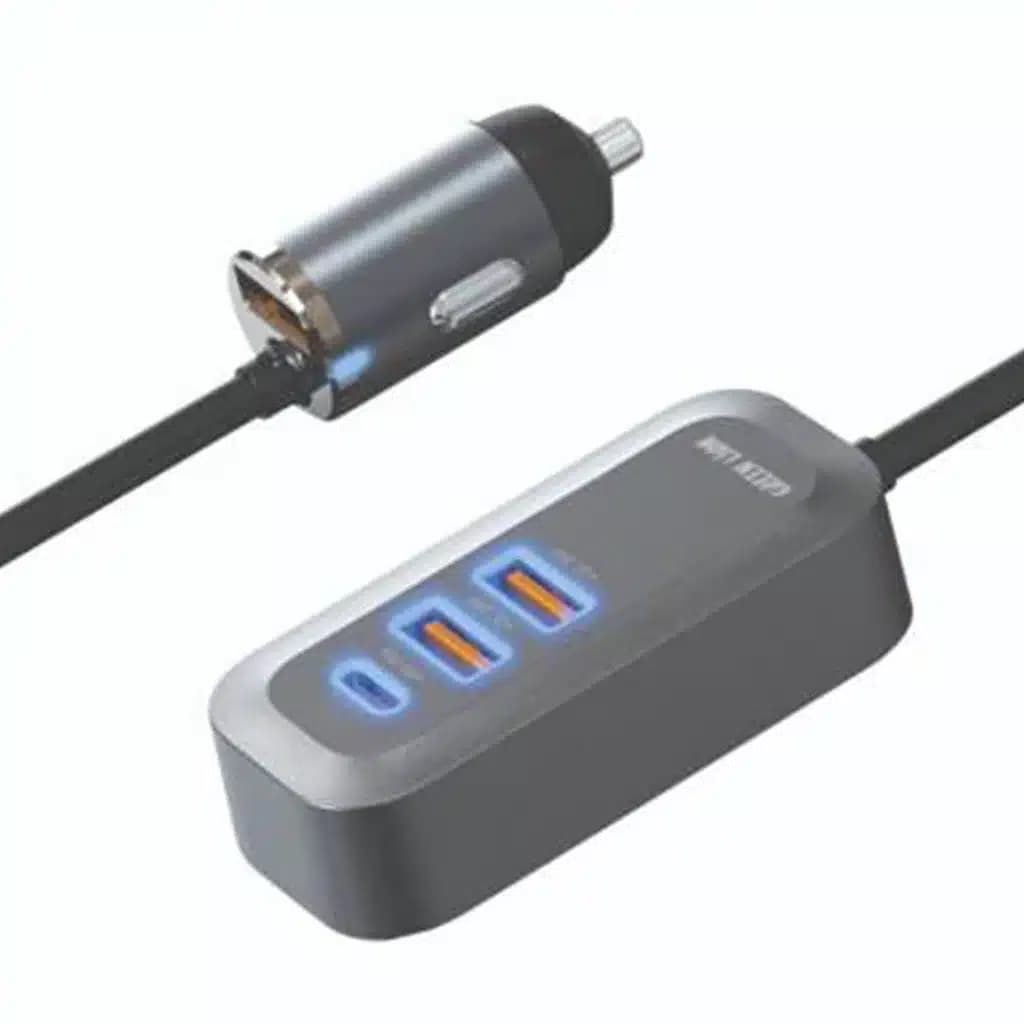 شارژر فندکی گرین لاین Green Lion Triple QC & PD 100W Car Charger