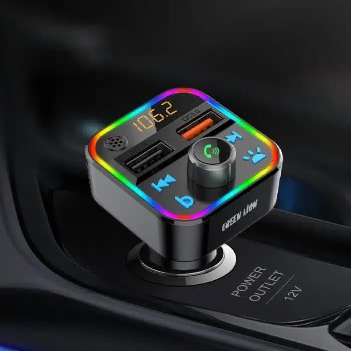 شارژر فندکی گرین لاین Green Lion Car FM Transmitter Kit — تصویر ۳