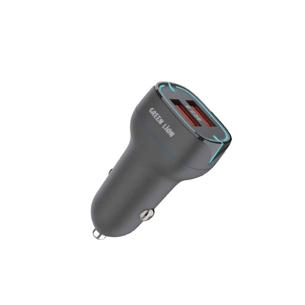شارژر فندکی گرین لاین DUAL QC3.0 CAR CHARGER 36W