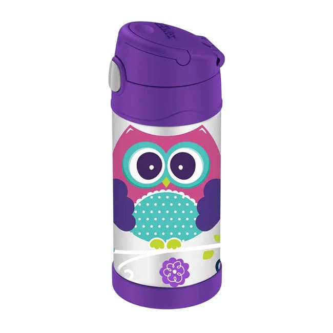 بطری فلزی نوشیدنی ترموس مدل owls — تصویر ۴