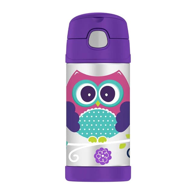 بطری فلزی نوشیدنی ترموس مدل owls — تصویر ۲