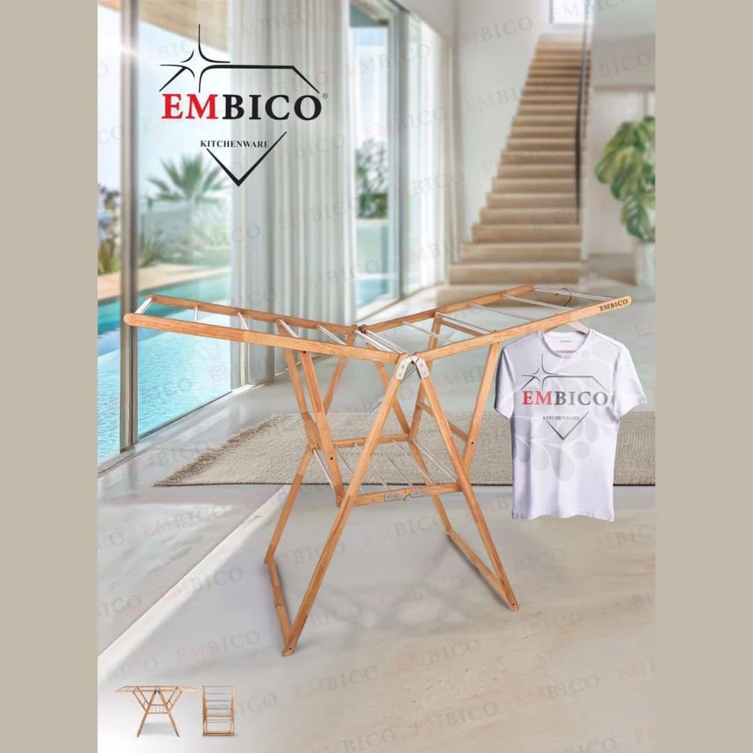 بندرخت مدرن چوب استیل embico کد: ۲۰۱۰۸ — تصویر ۳