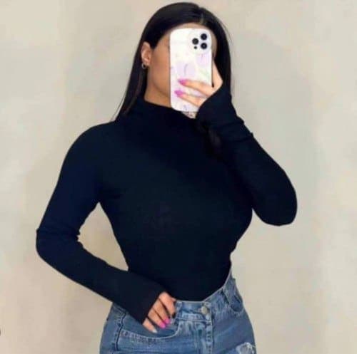🌸بادی ساده یقه 5 سانت — تصویر ۲