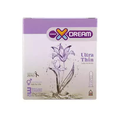 کاندوم بسیار نازک ایکس دریم XDream مدل Ultra Thin بسته 3 عددی