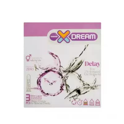 کاندوم تاخیری ایکس دریم XDream مدل Delay بسته 3 عددی