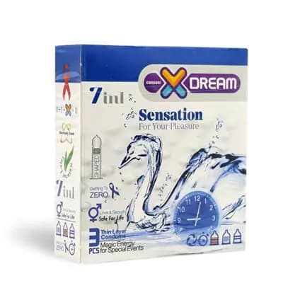 کاندوم حساس ایکس دریم XDream مدل Sensation بسته 3 عددی