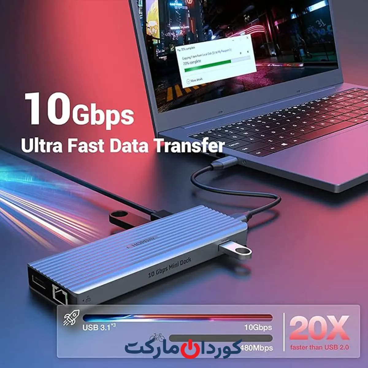 هاب و داک استیشن 11 پورت همه کاره کد (35328) — تصویر ۶