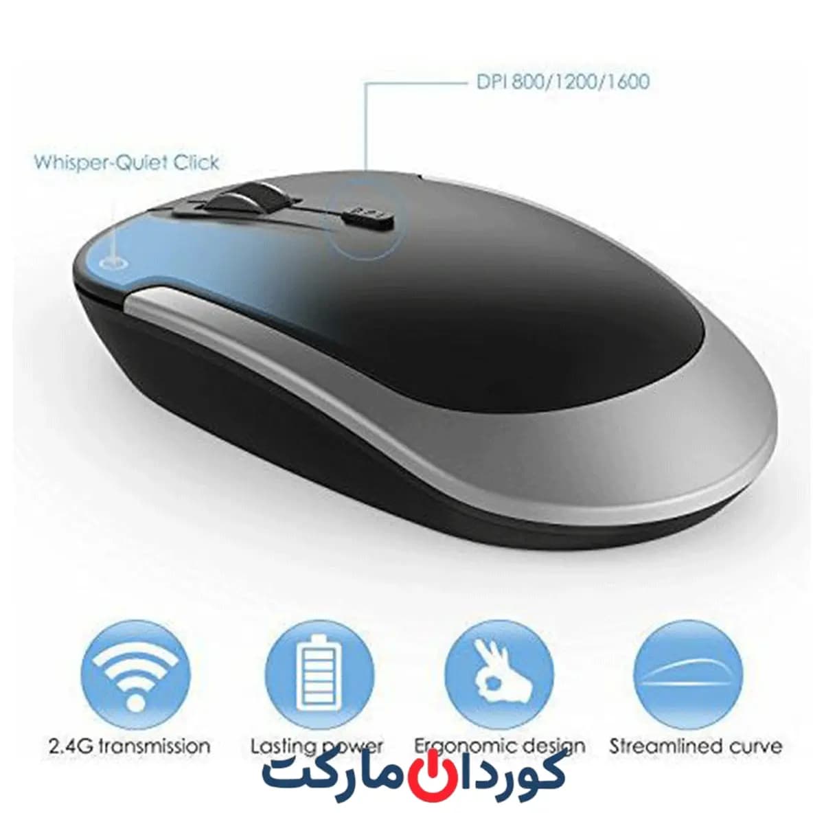 ست کیبورد و ماوس بی‌سیم جلی کامب Jelly Comb مدل KUT019 کد (35016) — تصویر ۷