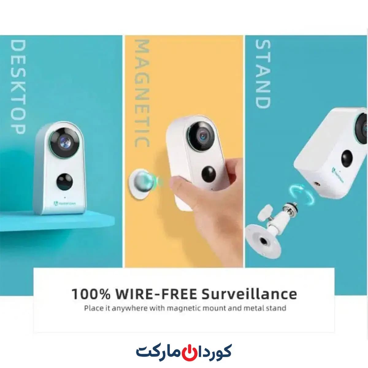 دوربین تحت شبکه وای فای شارژی Heimvision مدل Freed 3 — تصویر ۲